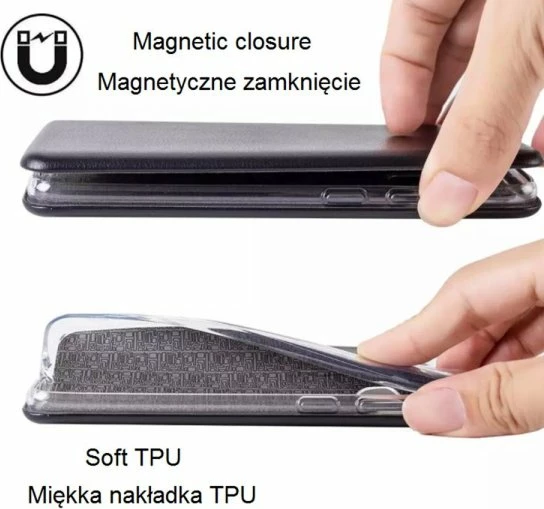 Mbështjellës me kapak i butë HAVANA Premium për Samsung Galaxy S20 Ultra G988, me magnet, me xhep karte, zi