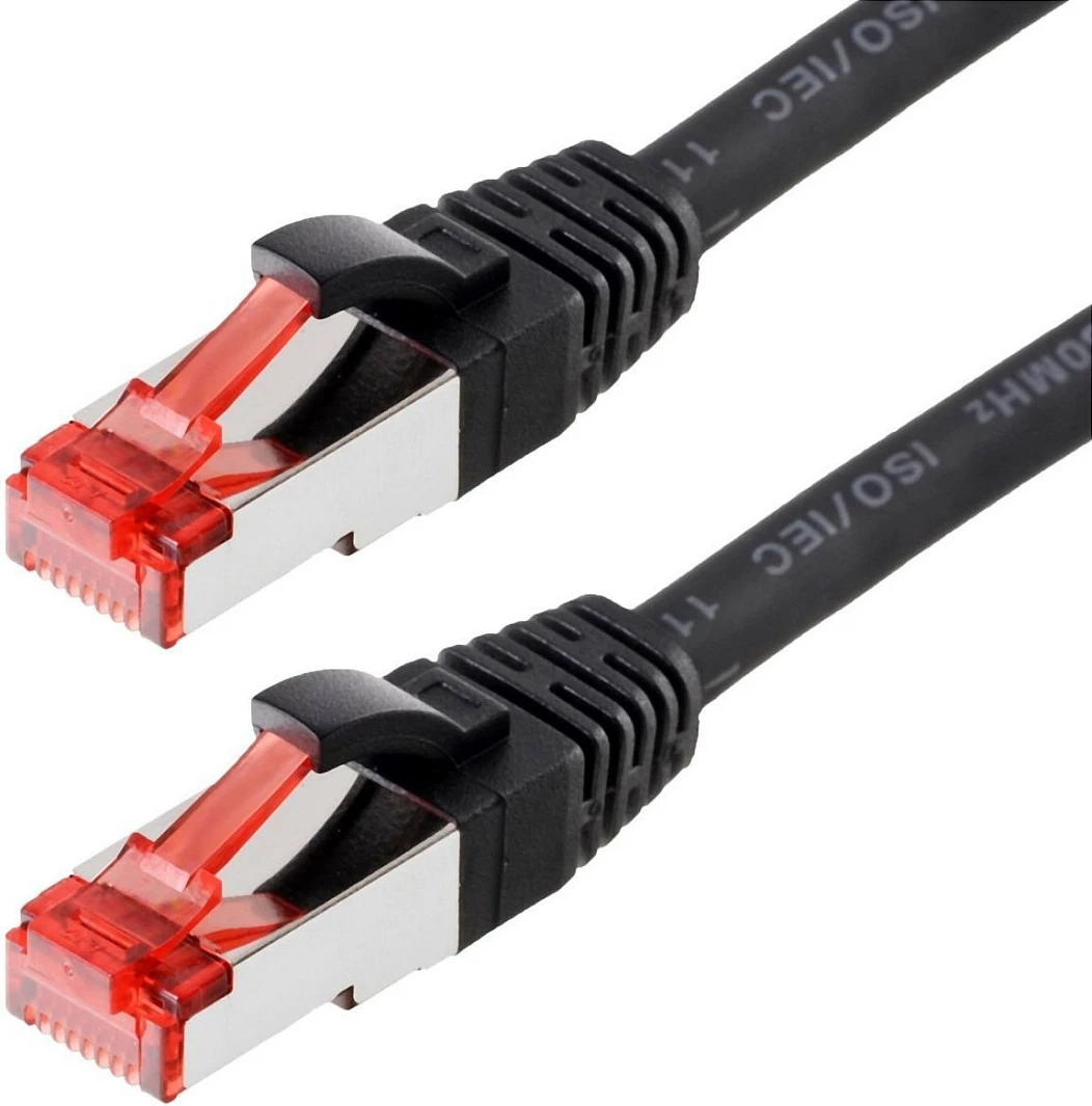 Kabllo rrjeti Helos Cat.6 patch, 7.5 m, e zezë