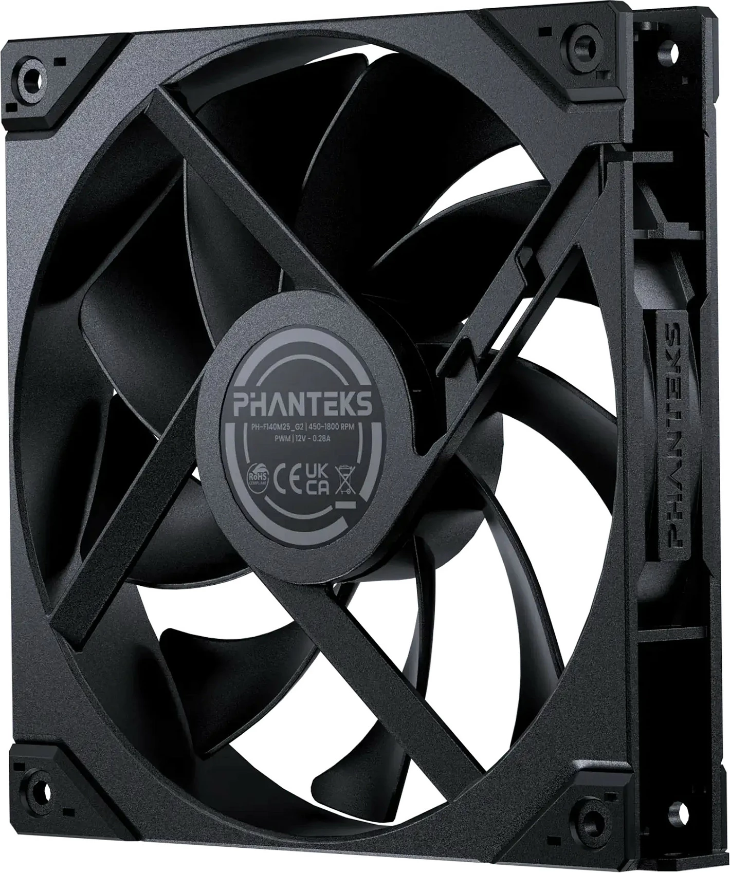 Ventilator për kasë Phanteks M25G2-140, 140mm, i zi