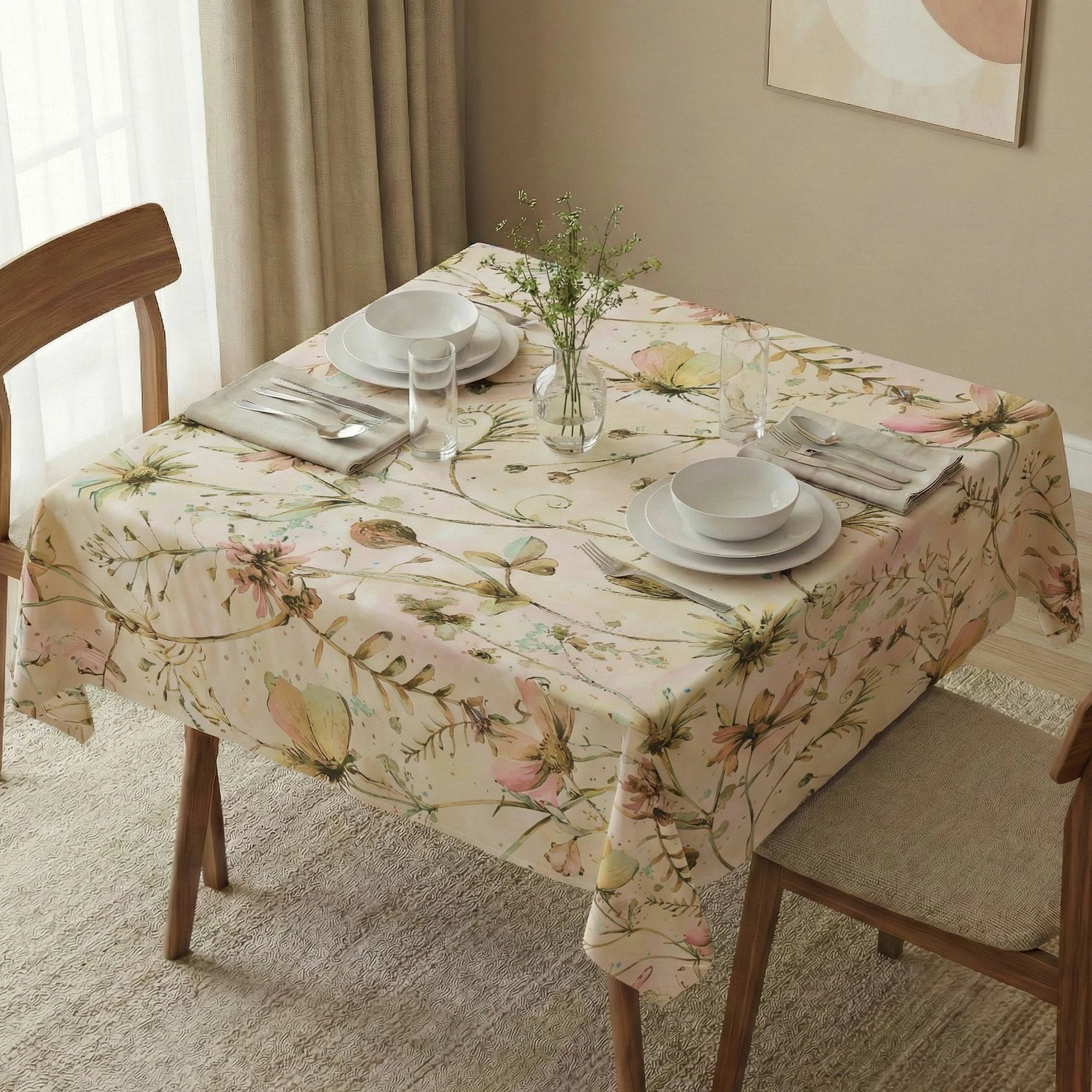Mbulesë tavoline Hermia, Asr-tblclt25-49, 140x140cm