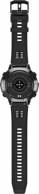 Smartwatch Gravity GT42-1, i zi, set me rrip silikoni dhe byzylyk