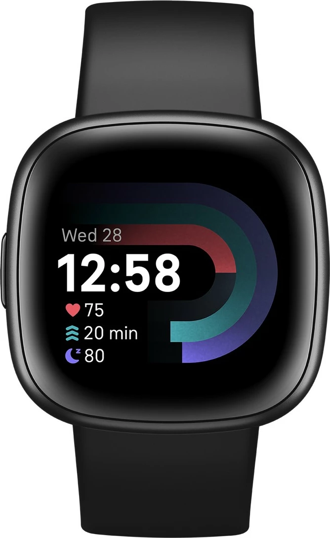 Smartwatch Fitbit Versa 4, Touchscreen, GPS, 200 g, e zezë