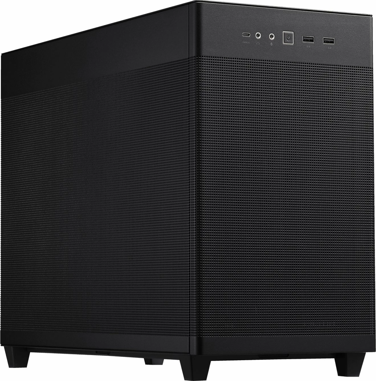 Kasë Asus Prime AP201 (90DC00G0-B39000) Micro-ATX/Mini-ITX Mini Tower, USB Type-C, pa furnizues rryme, e zezë