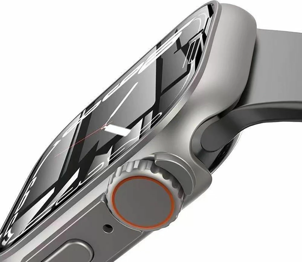 Mbështjellës Tech-Protect Defense360 për Apple Watch 7/8/9 45mm, Zi/Portokalli