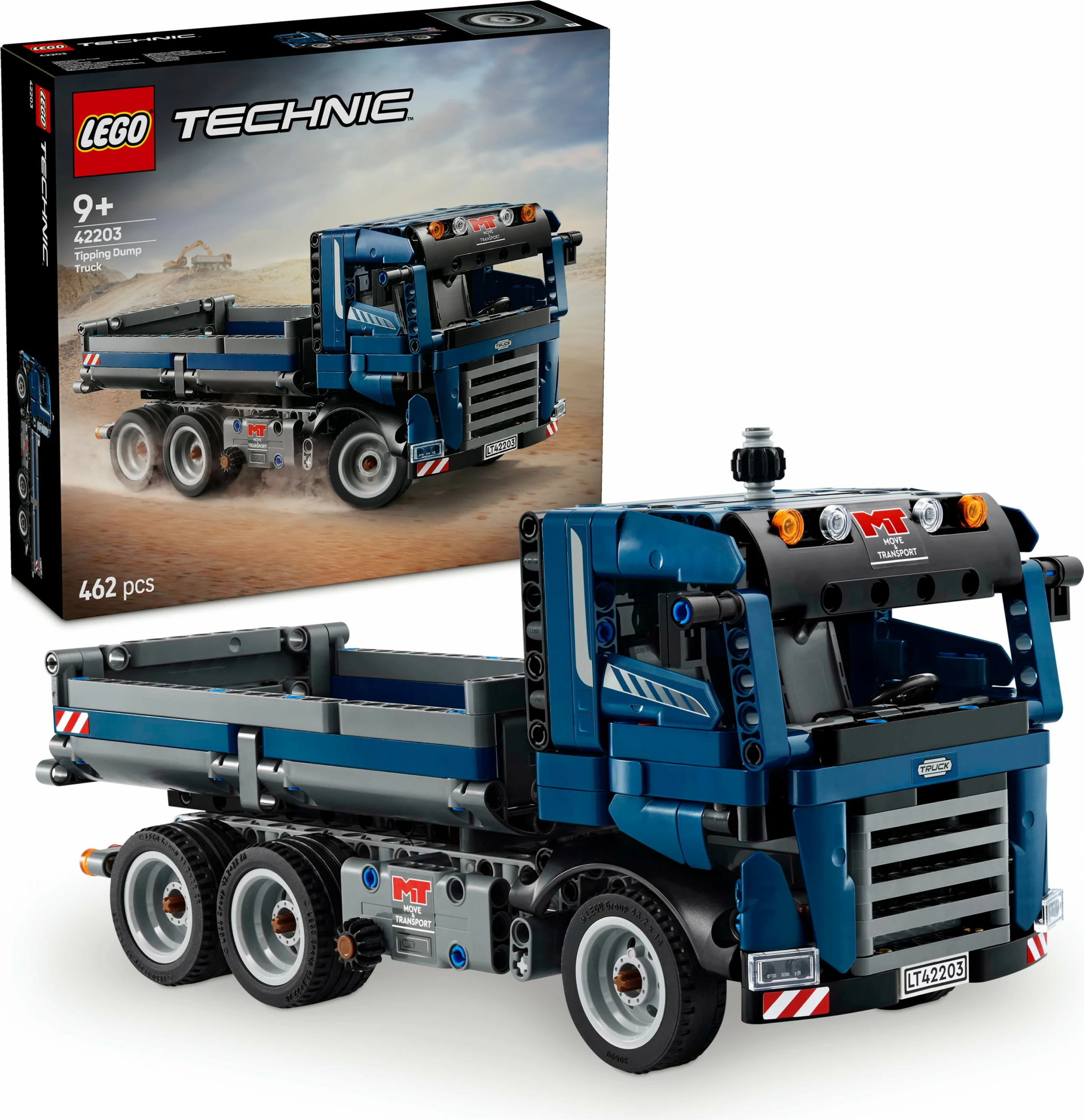Set ndërtimi LEGO Technic Tipping Dump Truck, 462 pjesë, shumëngjyrësh
