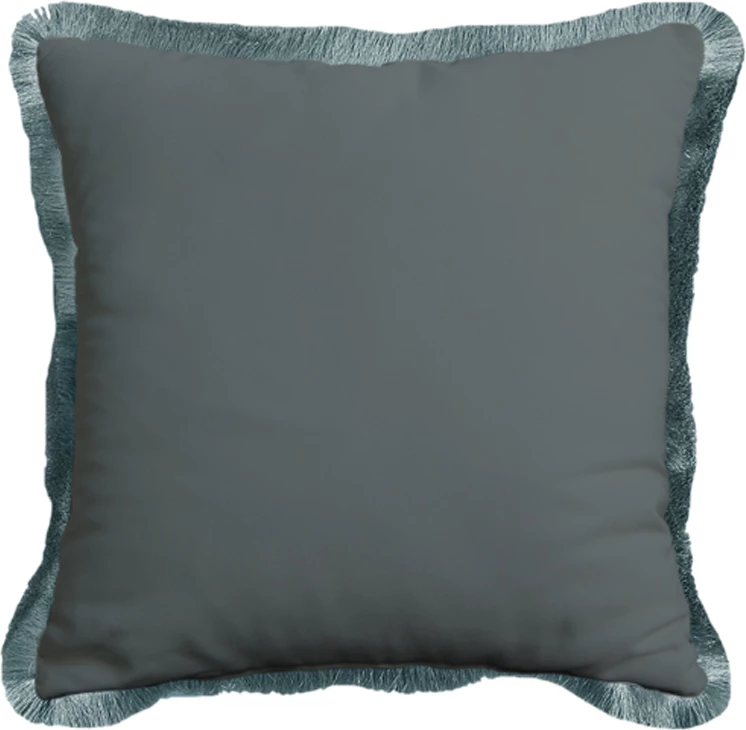 Jastëk dekorativ Fiori 2, kadife, shumëngjyrësh-gri, 45x45cm