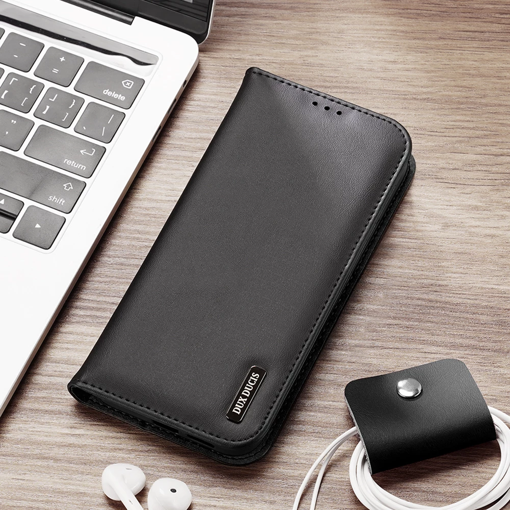 Mbështjellës Dux Ducis Hivo për Samsung Galaxy S25 Edge, me kapak, RFID, i zi