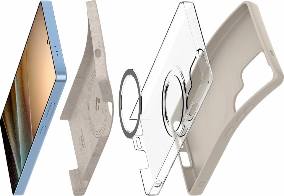 Mbështjellës Spigen Silicone Fit Mag për Samsung Galaxy S25 Ultra, titanik