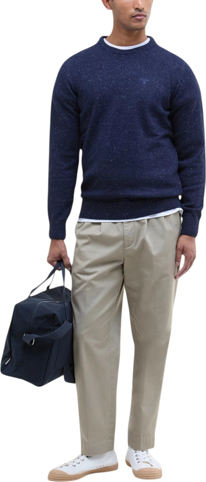 Xhemper për meshkuj Barbour Essential Tisbury Crew MKN0844, blu e errët [Madhësia: S]