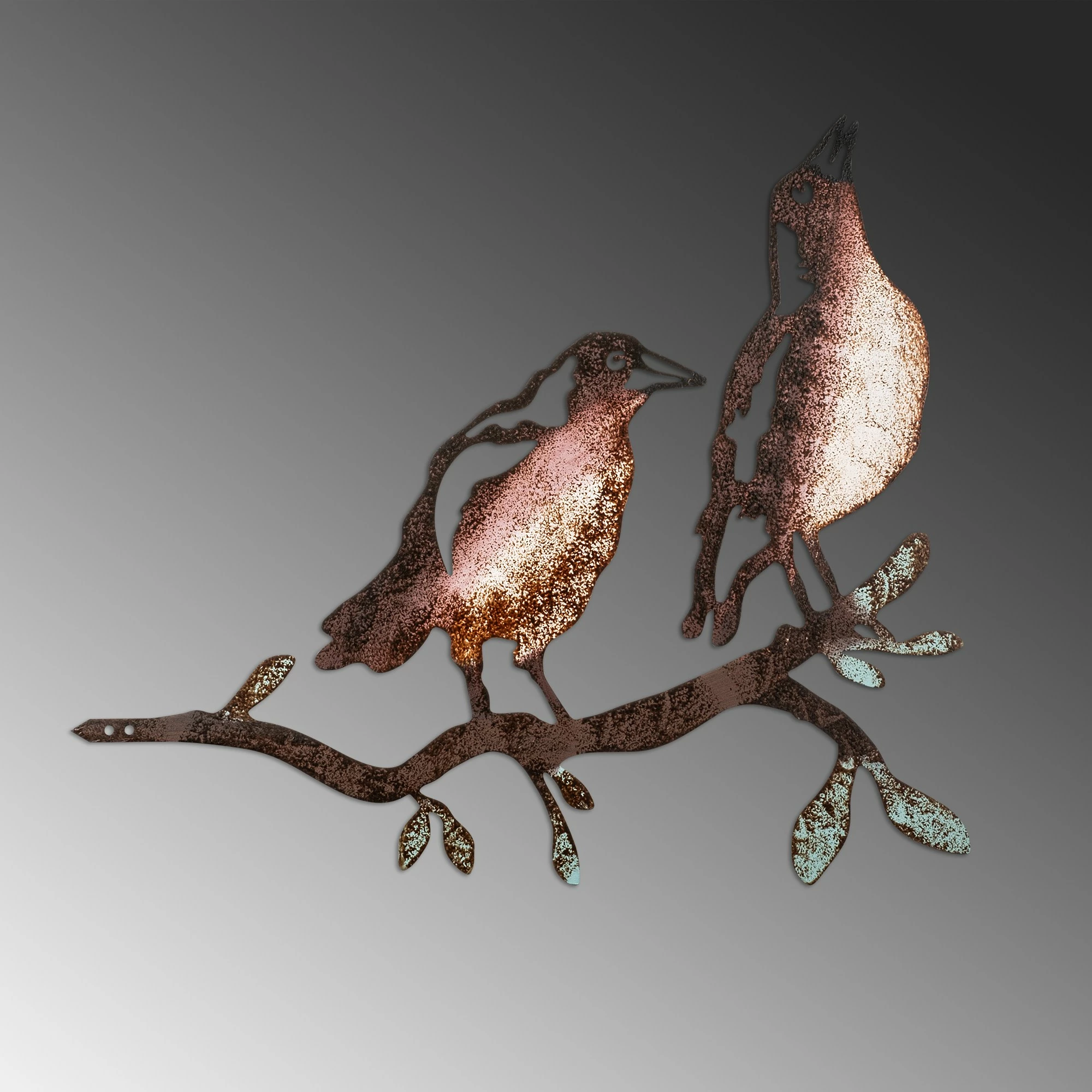 Dekor për kopsht, zogj në degë, Aberto Design, shumëngjyrësh, 39x45cm