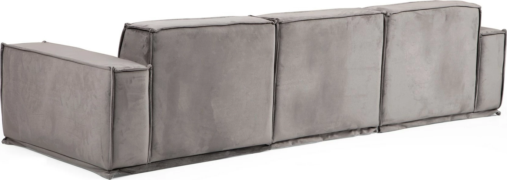 Divan treshe Atelier del Sofa, Lego 3 Seater, ngjyrë gri
