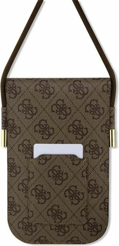 Çantë Guess 4G Metal Script Logo, kafe