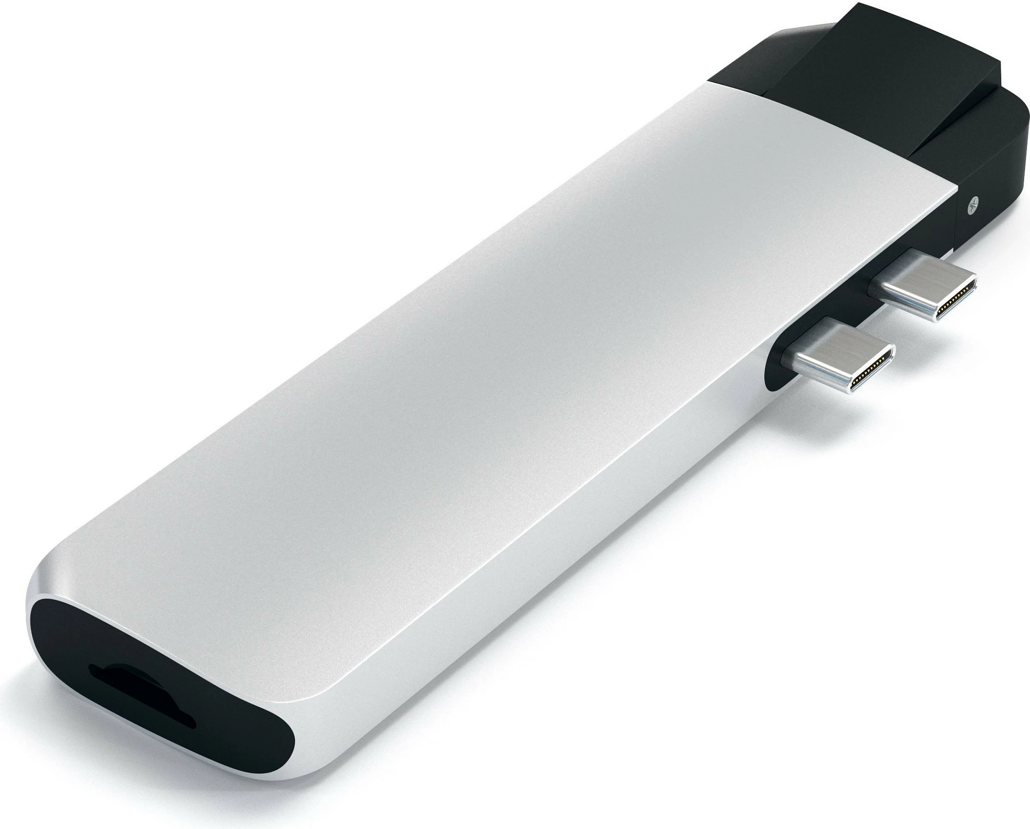 Hub USB-C Satechi Type-C Pro Hub, 4K HDMI, Ethernet, 2x USB-A, USB-C, argjend