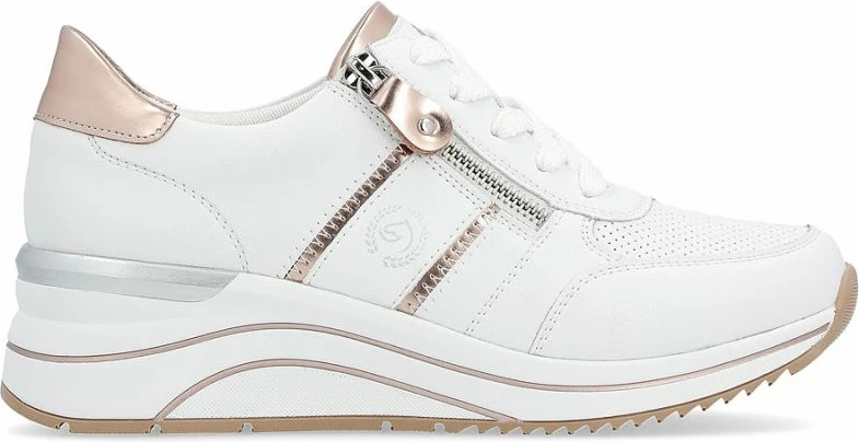 Atlete platforme për femra Rieker, të bardha