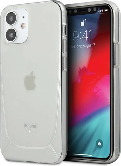 Mbështjellës Mercedes MEHCP12SARCT për iPhone 12 mini 5.4", Transparent
