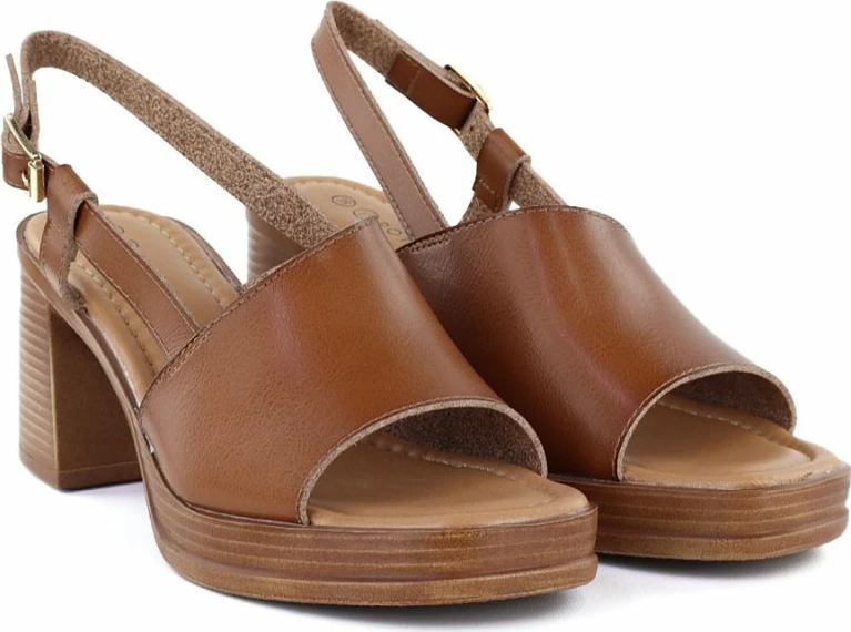 Sandale me takë të lartë Potocki 54324, kafe