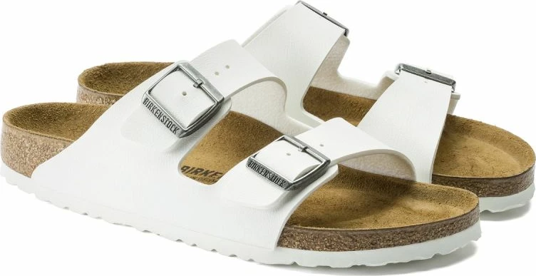 Papuqe flip-flop për femra Birkenstock, të bardha