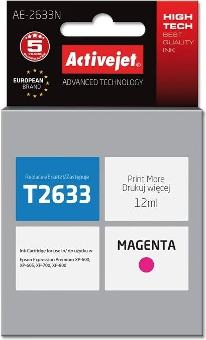 Ngjyrë zëvendësuese Activejet AE-2634N për printer Epson, e vjollcë