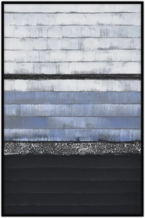 Pikturë dekorative Murus, pëlhurë dhe dru, 62x92x5 cm