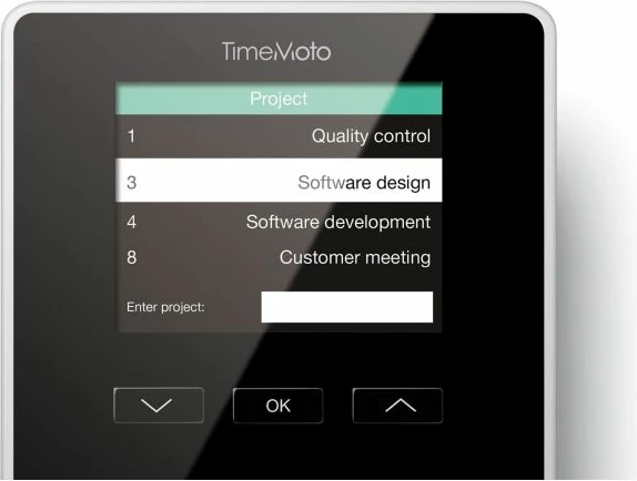 Pajisje kontrolli hyrje-dalje Safescan TimeMoto TM-626, e zezë