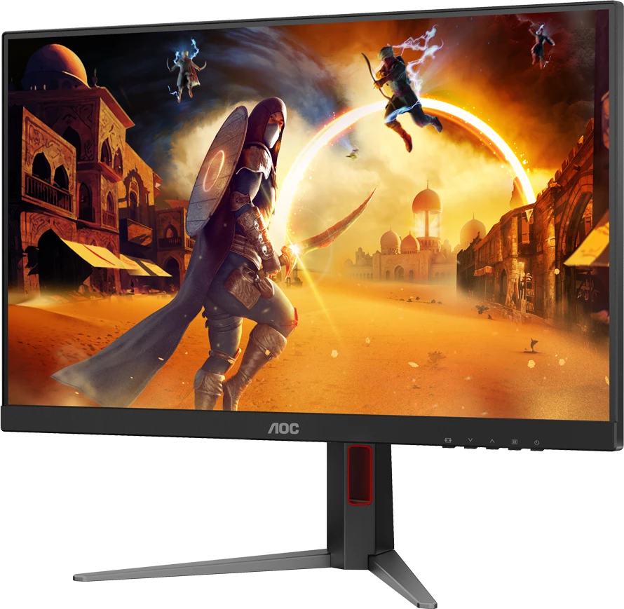 Monitor gaming AOC 27G4HA 27\" FHD Fast IPS 200Hz 0.5ms MPRT, HDR10, Adaptive Sync/G-Sync Compatible, 2x HDMI 2.0, DP 1.4, me altoparlantë