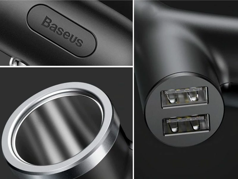 Karikues makine Baseus Y Type CCALL-YX01 2x USB-A 3.4A 40W i zi