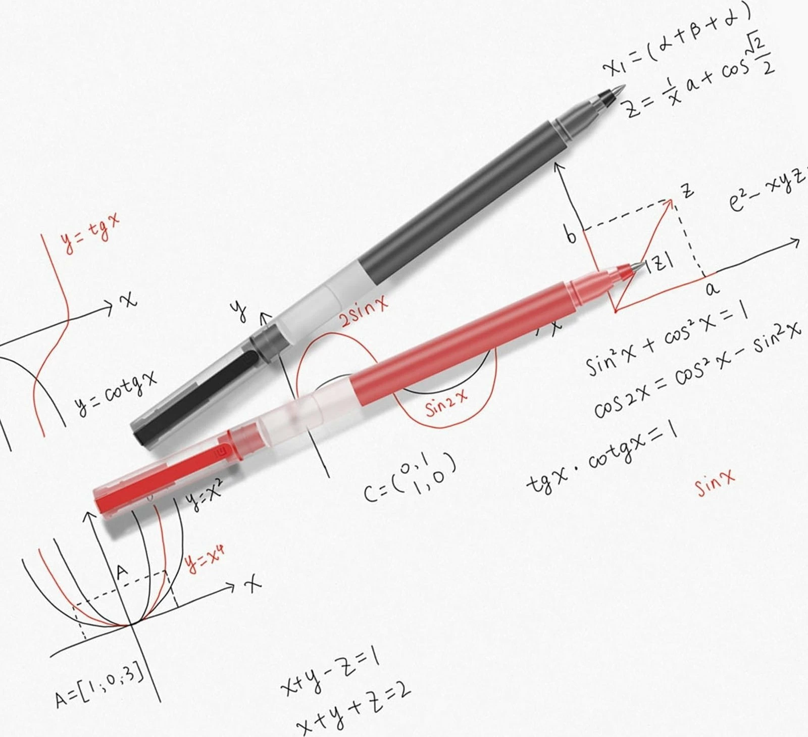 Stilolaps xhel Xiaomi BHR8863GL 0.5 mm set 10 copë i kuq