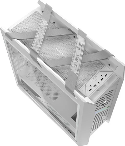 Kasë ASUS ROG STRIX HELIOS II GX601S, Midi Tower, RGB, xham i kalitur, e bardhë