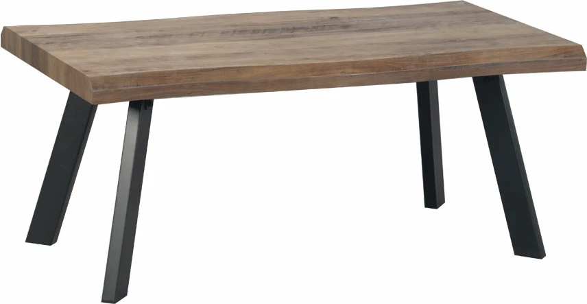 Tavolinë kafeje Brick-Urban, ngjyrë arre, këmbë të zeza, 110x60x45cm