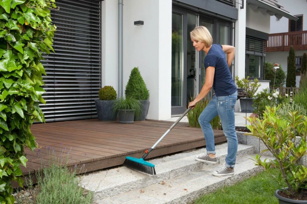 Furçë fshirëse rruge Gardena 3622-20, pa bisht, Combisystem, kaltër-jeshile