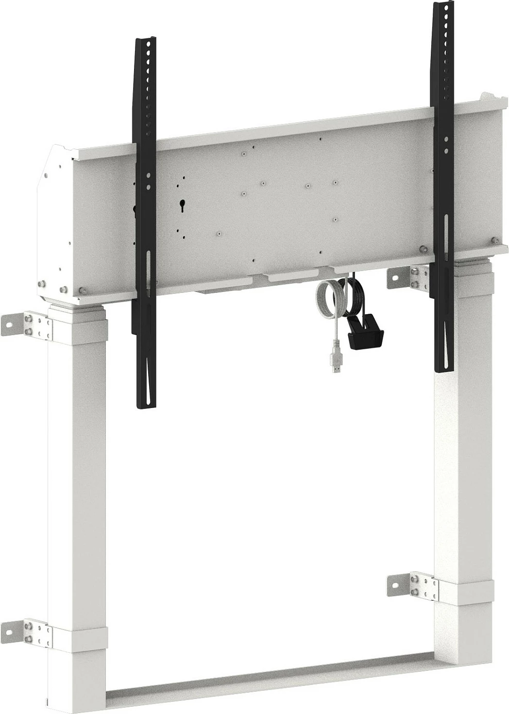 Mbajtëse dyshemeje elektrike për ekran iiyama Pylon, VESA 800x600, deri 120kg, 55-98", e bardhë