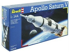 Model plastik për ngjitje raketë hapësinore, Revell Apollo Saturn V 04909, shkallë 1:144