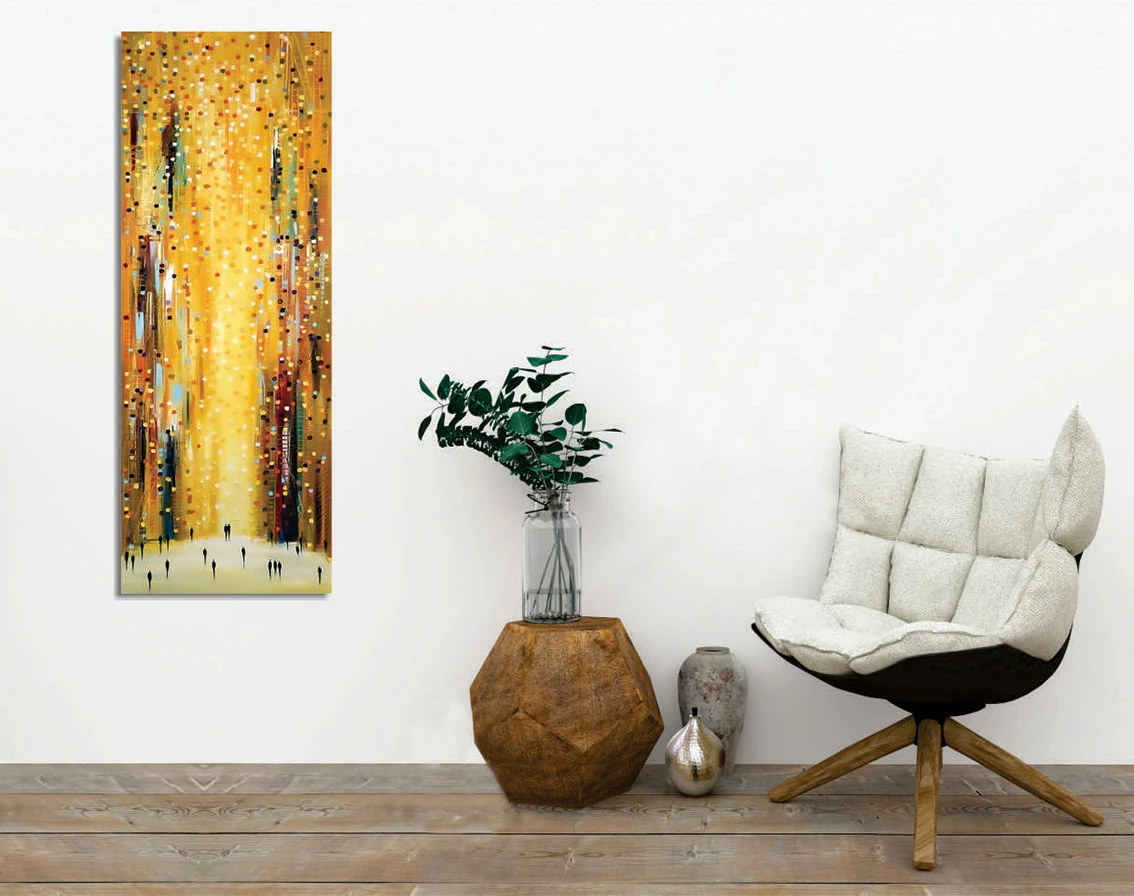 Pikturë dekorative në kanavacë, Wallity, PC320, shumëngjyrëshe, 30x80cm
