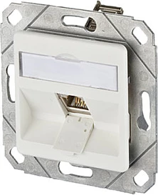 Prizë rrjeti METZ CONNECT BTR NETCOM 1309111102-E, RJ-45 Cat6A, 1 portë, e bardhë/argjend