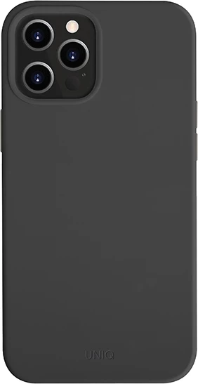 Mbështjellës UNIQ Lino Hue për iPhone 12 Pro Max, i zi