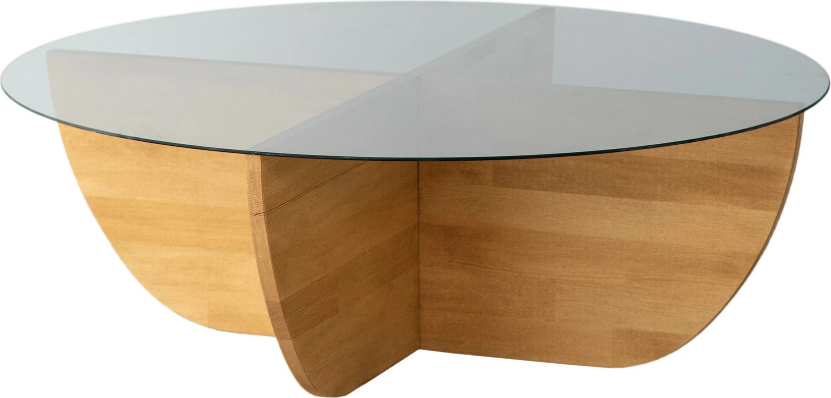 Tavolinë kafeje Skye Decor, dru lisi, fume, 90x30x90cm