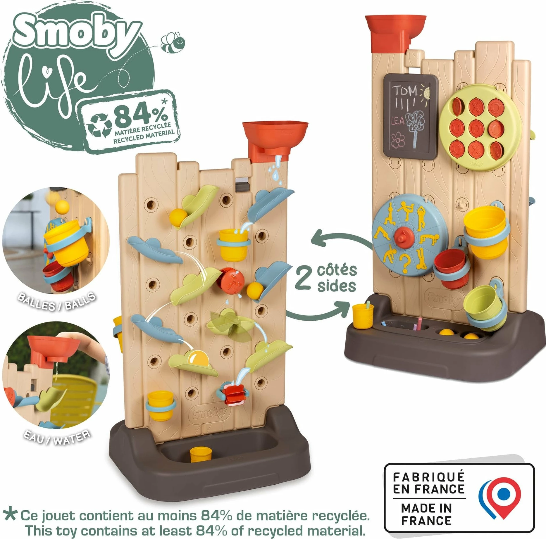 Mur aktiviteti Smoby Smoby Life, dy-anësh, 48.2 x 88.5 x 42.8 cm
