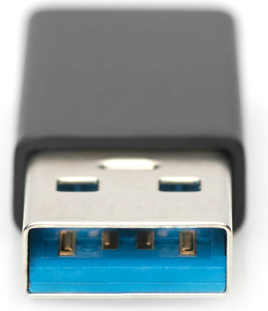 Adapter USB DIGITUS, USB-A (Male) në USB-C (Female), 5 Gbit/s, i zi