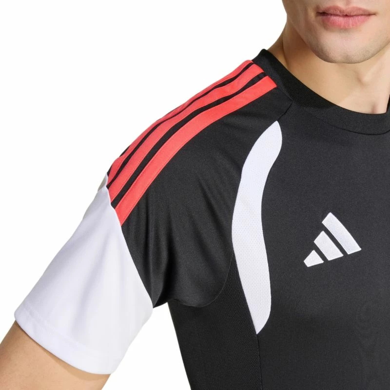 Fanellë futbolli adidas për meshkuj, e zezë e bardhë e kuqe [Madhësia: M]