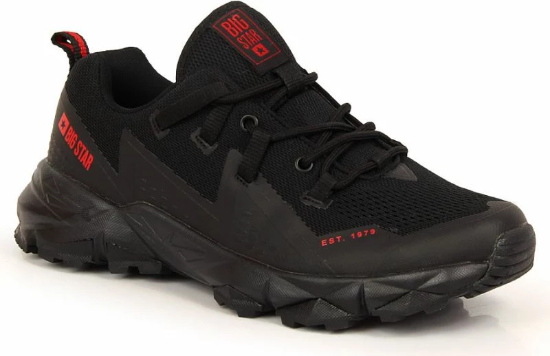 Këpucë trekking për meshkuj Big Star, të zeza