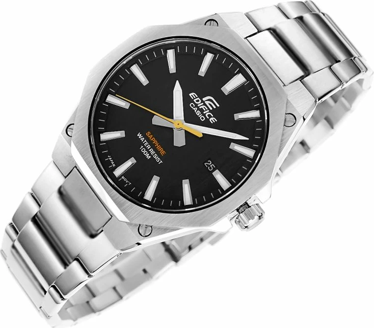 Orë dore për meshkuj CASIO, e zezë