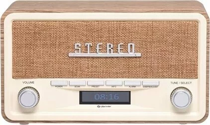 Radio retro Denver DAB-18LW DAB+/FM, Bluetooth, AUX, alarm, 10 memorje, kafe