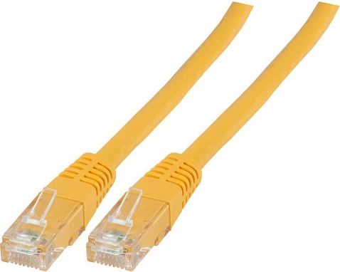 Kabllo Ethernet EFB Elektronik K8100GE.20, Cat6, 20 m, RJ-45, U/UTP, e verdhë