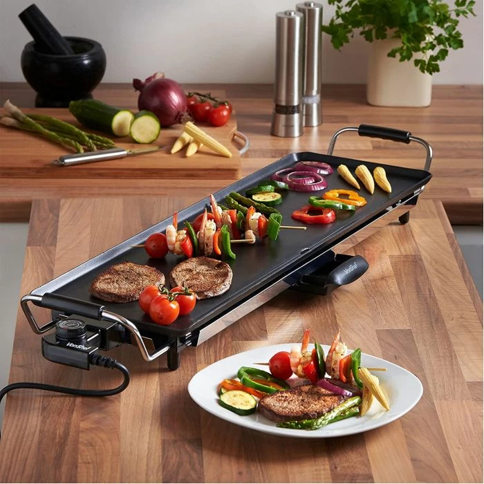 Grill teppanyaki elektrik VONSHEF XL 2013063, 2000W, 70x23cm, i zi
