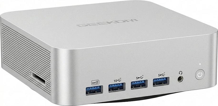 Mini Kompjuter GEEKOM A7 MAX, Ryzen 9 7940HS, 16GB RAM Memorje, 1TB SSD, Windows 11 Pro, WLAN, argjendtë