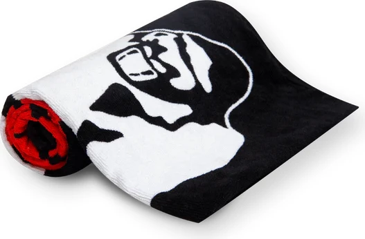 Peshqir palestër funksional - E zezë/E kuqe