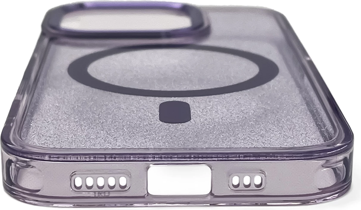 Mbështjellës Hurtel Glitter Case MagSafe për iPhone 16 Plus, vjollcë me shkëlqim