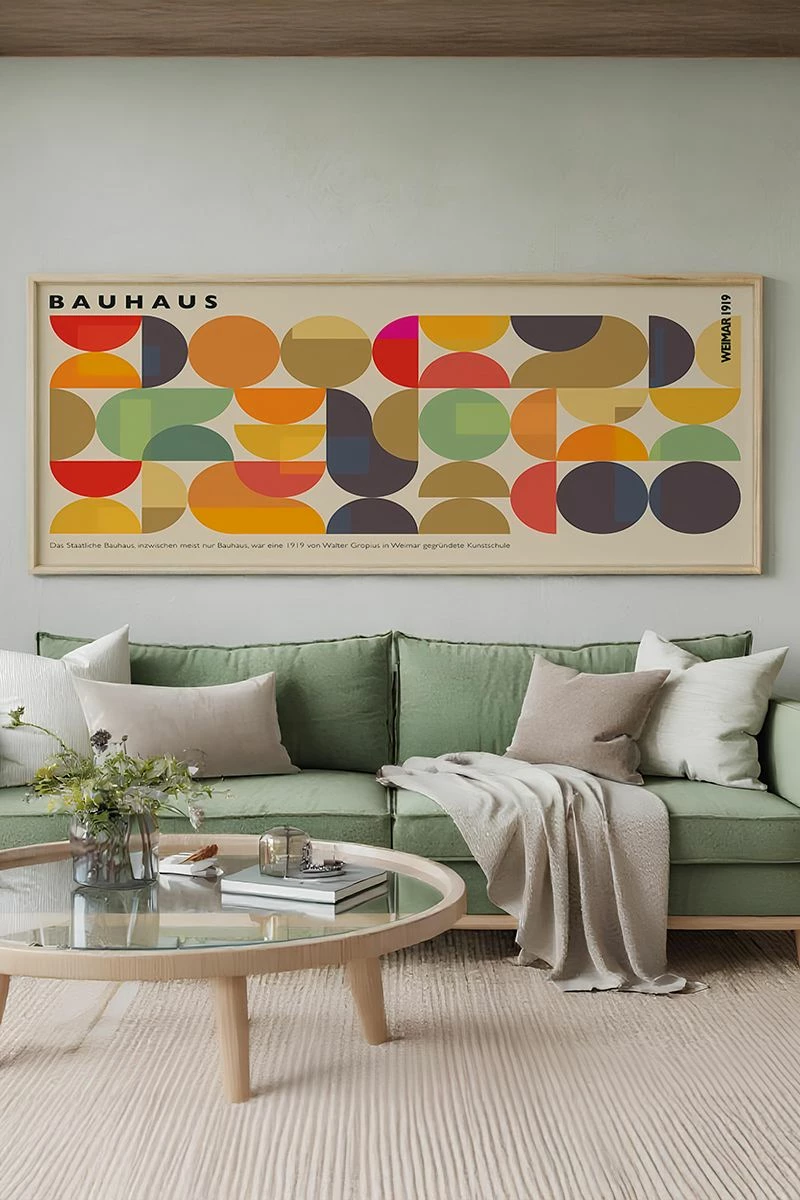 Pikturë dekorative me kornizë, shumëngjyrëshe, Wallity, Artsmdfyty4-50120, 50x120cm