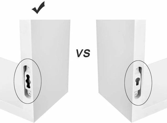 Set raftesh murale lundruese SONGMICS LWS40WT 40/35/30 cm, 3 copë, të bardha me shkëlqim