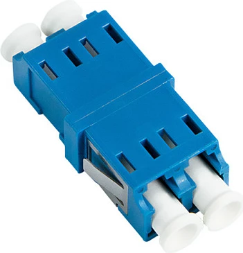 Adapter fiber optik LogiLink LC Duplex, set 12 copë, pa flanxhë, blu